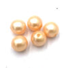 Glasparels 10mm licht peach half mat