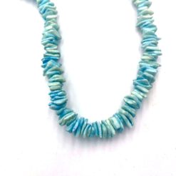 Chips schelp kralen licht blauw