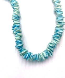 Chips schelp kralen licht blauw
