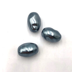 DQ Glasparels 20x12mm grijs