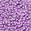 Acryl kralen smiley paars 7mm