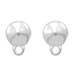 DQ metaal earpin rond met oog