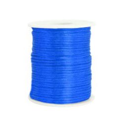 Satijn draad 1.5mm kobalt blauw