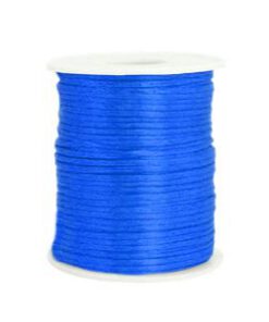 Satijn draad 1.5mm kobalt blauw