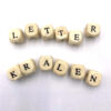 Houten letterkralen 10mm