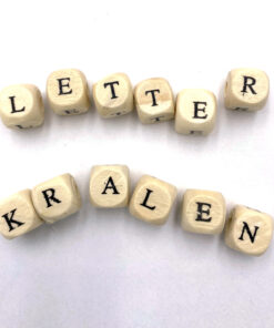 Houten letterkralen 10mm