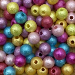 5mm acryl kralen Parelmoer felle kleurtjes (25 st)
