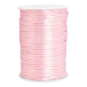 Satijn draad 1.5mm licht roze