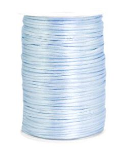 Satijn draad 1.5mm licht blauw