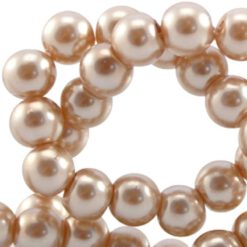 DQ Glasparels 6mm licht bruin beige