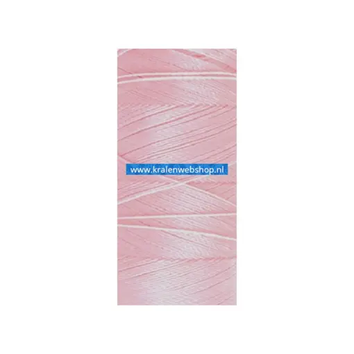 Braziliaans polyester waxkoord Pink Powder 0.5mm (per meter)