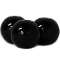 Glaskralen Zwart 12mm