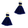 Kwastjes 1.5cm Gold-royal blue