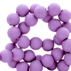 6mm acryl kralen matt Paisley purple