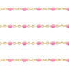 RVS jasseron 1mm Pink-goud