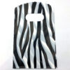 Sieradenzakje zebra print zwart wit