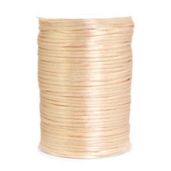 Satijn draad 1.5mm Champagne light