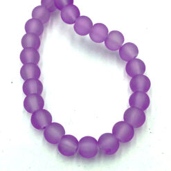Glaskralen lavendel 6mm mat