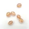 Glaskraal light peach met olieglans 6x8mm