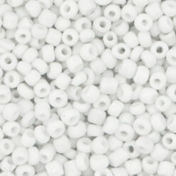 Glaskralen Rocailles 8/0 (3mm) White (10gr)