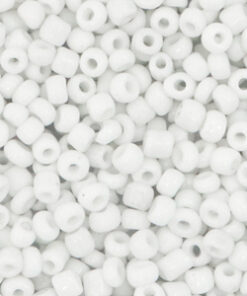 Glaskralen Rocailles 8/0 (3mm) White (10gr)