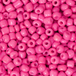 Glaskralen Rocailles 8/0 (3mm) Cabarnet pink