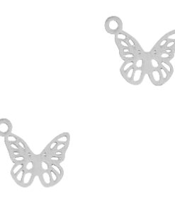 Hangers bohemian vlinder Silver