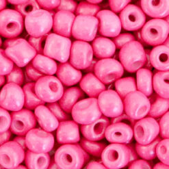 Glaskralen Rocailles 6/0 (4mm) Bubble gum pink