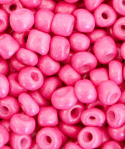 Glaskralen Rocailles 6/0 (4mm) Bubble gum pink