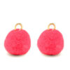 Pompom bedels met oog 10mm Gold-orange peel