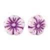 Czech kraal bloem 9mm Imperial purple-white