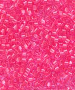 Miyuki kralen delica's 11/0 Transparent dyed bubble gum pink DB-1308