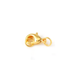 Stainless Steel Karabijn sluiting (9 x 5mm) Goud
