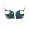 Micro macrame oorbellen
