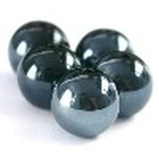 Glaskralen Donker grijs met glans 8mm