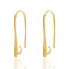 Onderdelen DQ metaal oorbellen/oorhangers Goud (nikkelvrij)