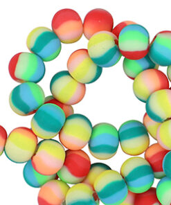 Polymeer kraal 6mm Multicolour