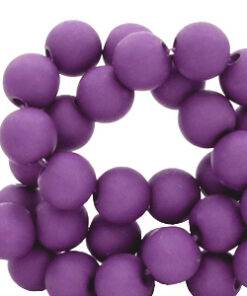 8mm acryl kralen Imperial purple