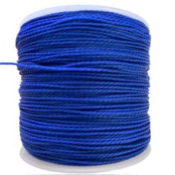 Waxkoord gedraaid 1mm Royal blue