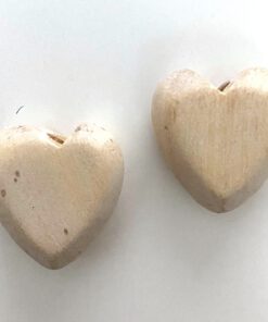 Blank houten hartjes kralen 25mm