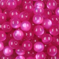 Acryl kralen cateye 8mm fuchsia