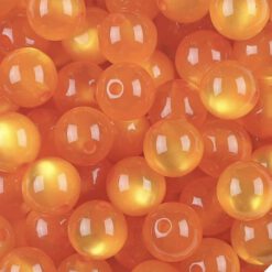 Acryl kralen cateye 8mm Oranje