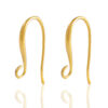 Onderdelen DQ metaal oorbellen / oorhangers Goud (nikkelvrij)