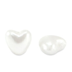 Imitatie zoetwaterparels hart White