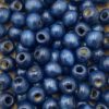 Houten Kralen Navy blauw 8mm