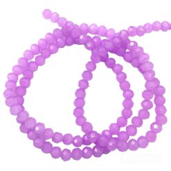 Top Facet kralen 4x3 mm opal lavendel