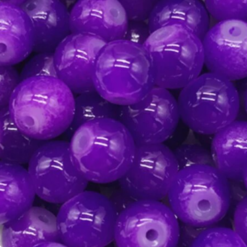 Glaskralen opaal purple 8mm