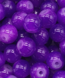 Glaskralen opaal purple 8mm