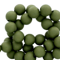 8mm acryl kralen Murky green
