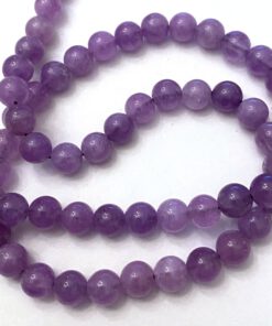 Natuursteen chalcedony kraal lavendel 6mm
